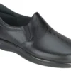 Viva Black Leather Slip-On Loafer