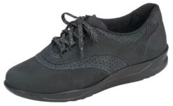 Walk Easy Nero Nubuck Leather Walking Shoe -Fashion Shoe Store saswalkeasy21c