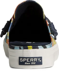 Sperry Crest Vibe Coral Floral Navy Multicolour Mule Sneaker -Fashion Shoe Store specrestvibem3c