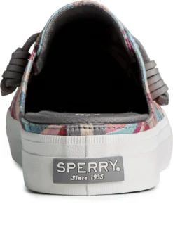 Sperry Crest Vibe Coral Floral Pink Mule Sneaker -Fashion Shoe Store specrestvibem5c