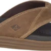 Sperry Regatta Brown Leather Water Thong Sandal