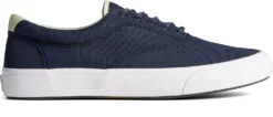 Sperry SeaCycled™ Striper II CVO Navy Lace-Up Sneaker -Fashion Shoe Store spestriperiicvoa scaled