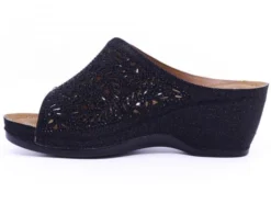 Wedge Glitter Black -Fashion Shoe Store stes503601d
