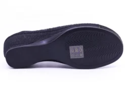 Wedge Glitter Black -Fashion Shoe Store stes503601e