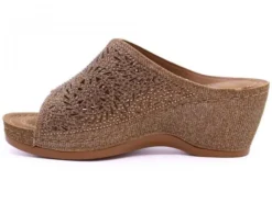 Wedge Glitter Bronze -Fashion Shoe Store stes503612d