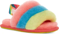 UGG Toddlers Fluff Yeah Slide 13 UGG Toddlers Fluff Yeah Slide -Fashion Shoe Store ugg childrens toddlers fluff yeah slide peach bliss multi 1124931t pbmt 34575.1651776272
