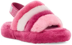 UGG Kids Fluff Yeah Slide -Fashion Shoe Store ugg kids fluff yeah slide pink multi 1116913k pkmu 67335.1647038453