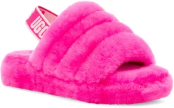 UGG Kids Fluff Yeah Slide -Fashion Shoe Store ugg kids fluff yeah slide rock rose 1098494k rcr 17695.1647038454