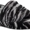 UGG Kids Fluff Yeah Slide Zebra
